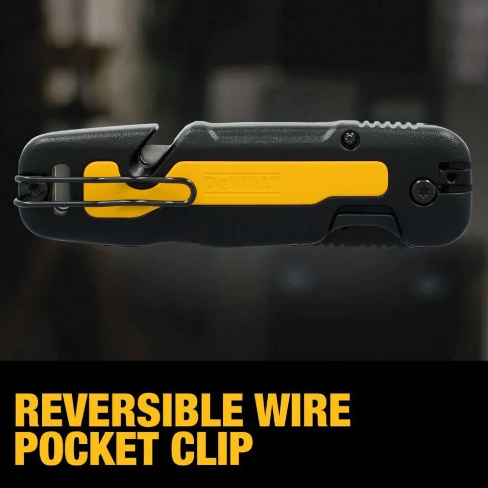 DeWalt Push & Flip Folding Utility Knife w/ Storage DWHT10992