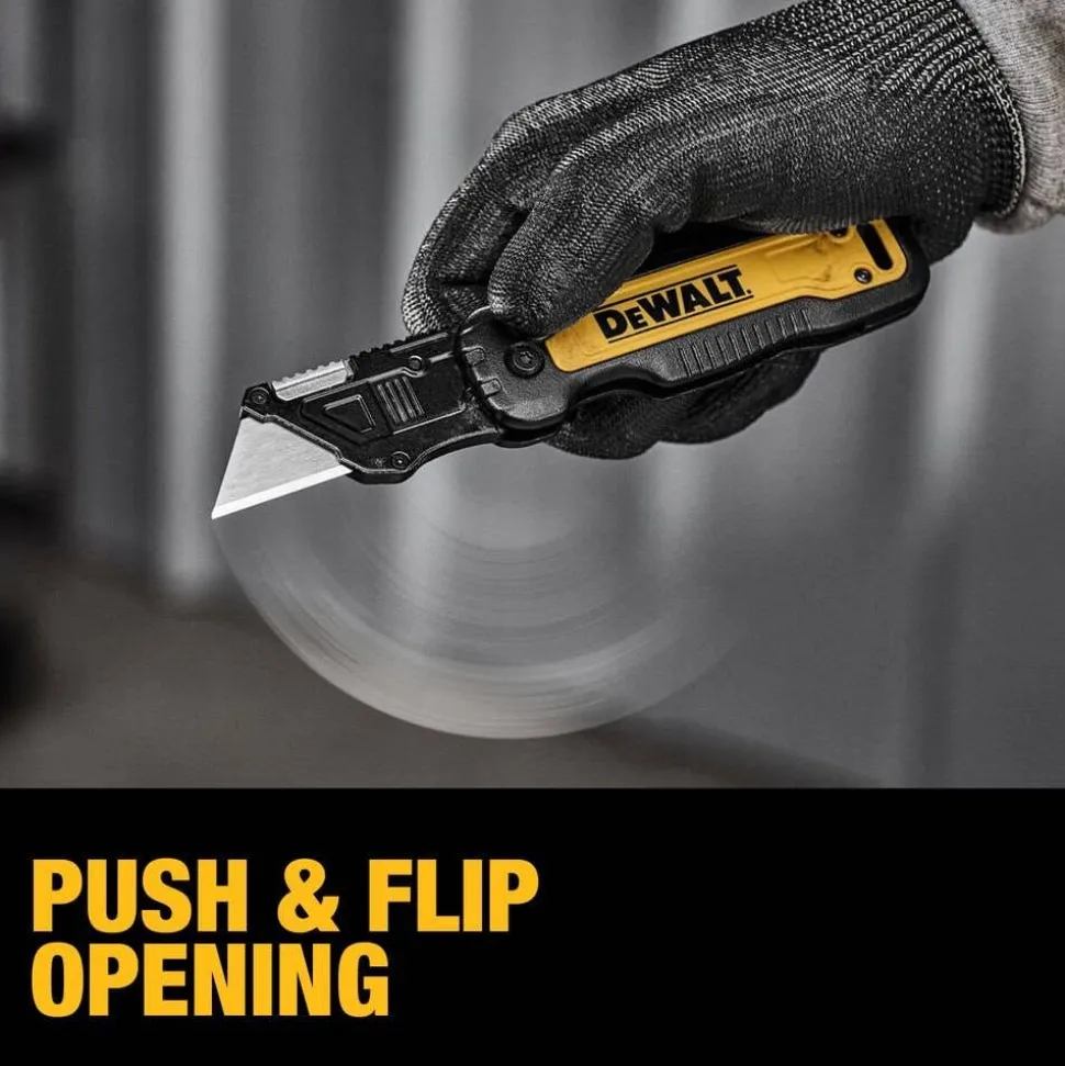 DeWalt Push & Flip Folding Utility Knife DWHT10991