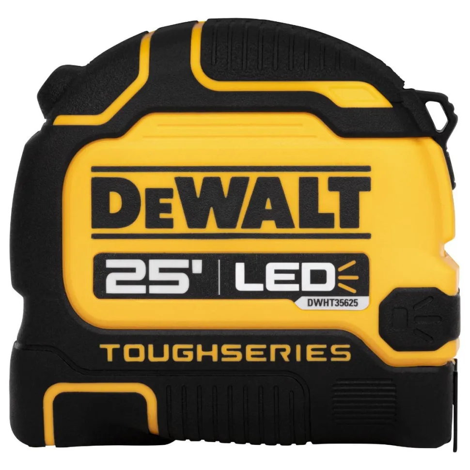 DeWalt TOUGHSERIES 25 FT Lighted Tape Measure DWHT35625S