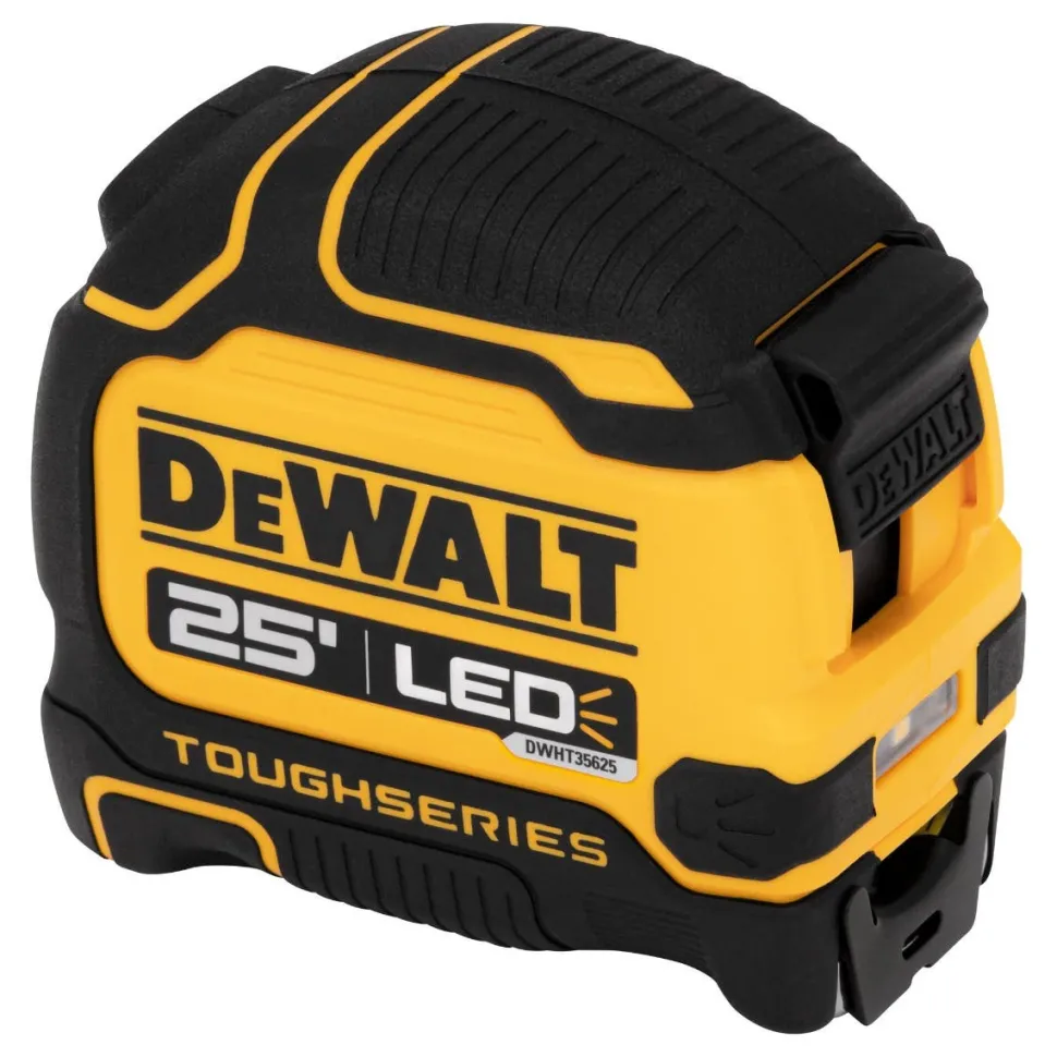 DeWalt TOUGHSERIES 25 FT Lighted Tape Measure DWHT35625S
