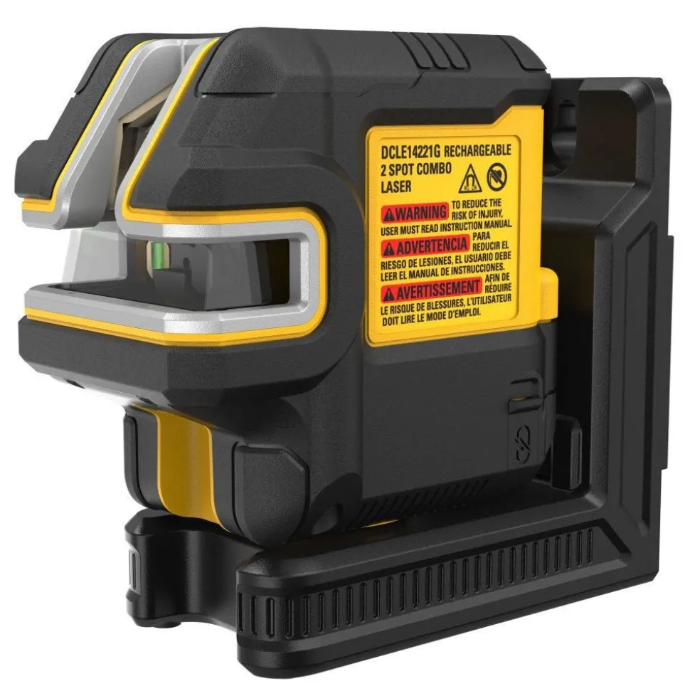 DeWalt USB Rechargeable Green 2 Spot and Cross Line Laser Kit DCLE14221G