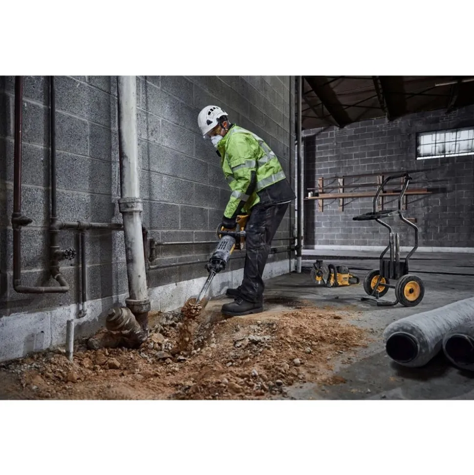 DeWalt 60V 41 Lbs. 1.125" HEX Breaker Hammer Kit DCH966Z2K