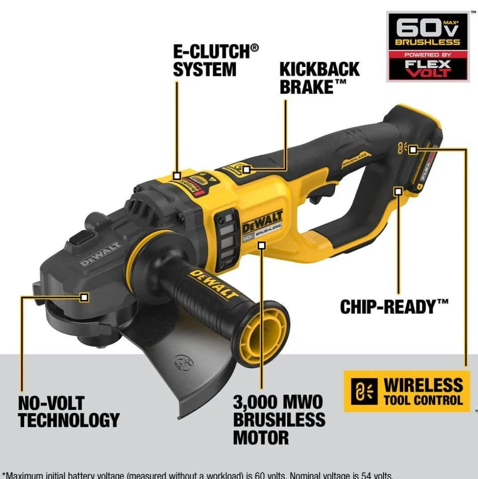 DeWalt 60V MAX 7"- 9" Large Angle Grinder DCG460X2