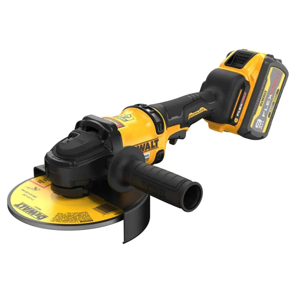 DeWalt 60V MAX* 7" Brushless Cordless Grinder with Kickback Brake Kit DCG440X2