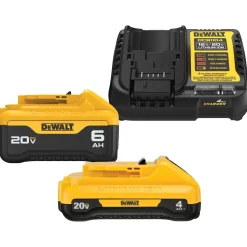 DeWalt 20V MAX 5" Brushless Variable-Speed Random Orbital Sander 4.0Ah, 6.0Ah Batteries & Charger Kit DCW210B-DCB2460C