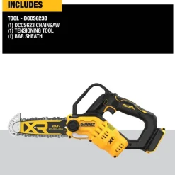 DEWALT 20V MAX 8 in. Pruning Chainsaw (Tool Only) DCCS623B
