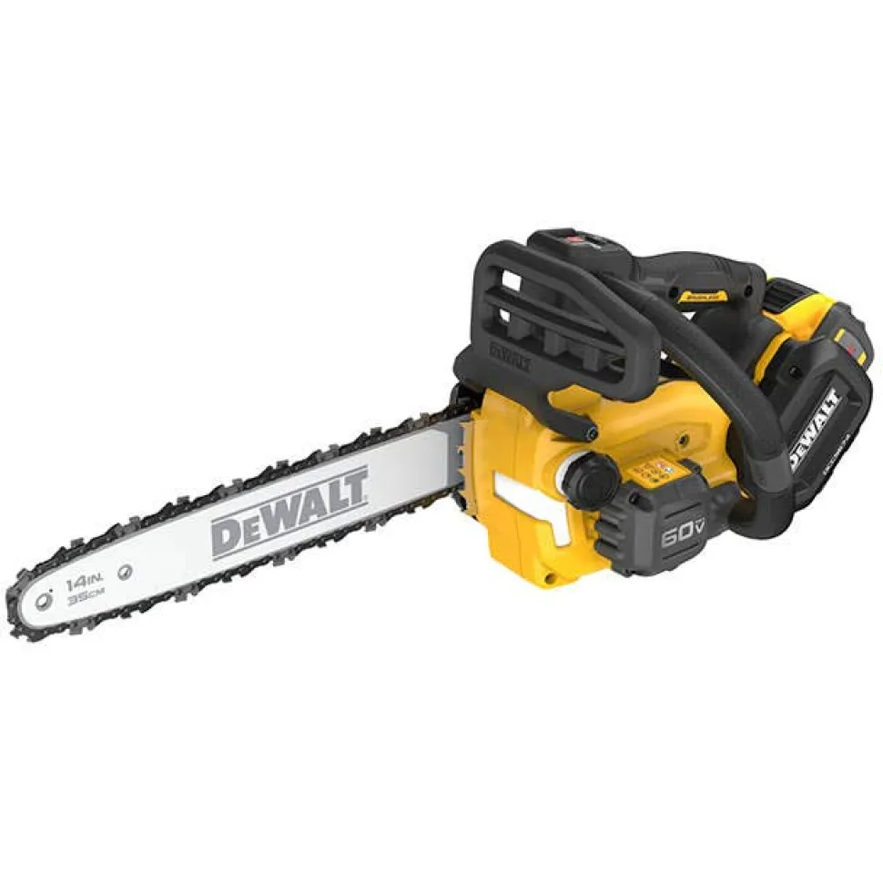 DeWalt 60V MAX 14" Top Handle Chainsaw Kit DCCS674X2