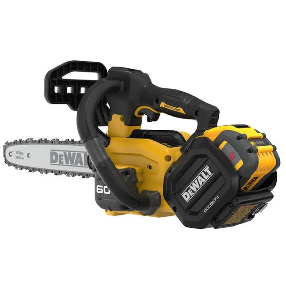 DeWalt 60V MAX 14" Top Handle Chainsaw Kit DCCS674X2