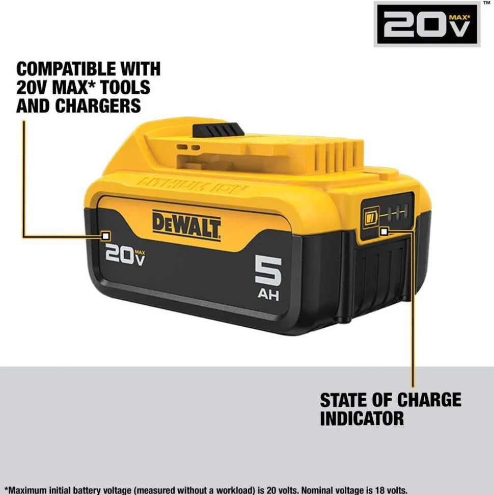 DeWalt 20V MAX 5.0Ah Battery DCB205