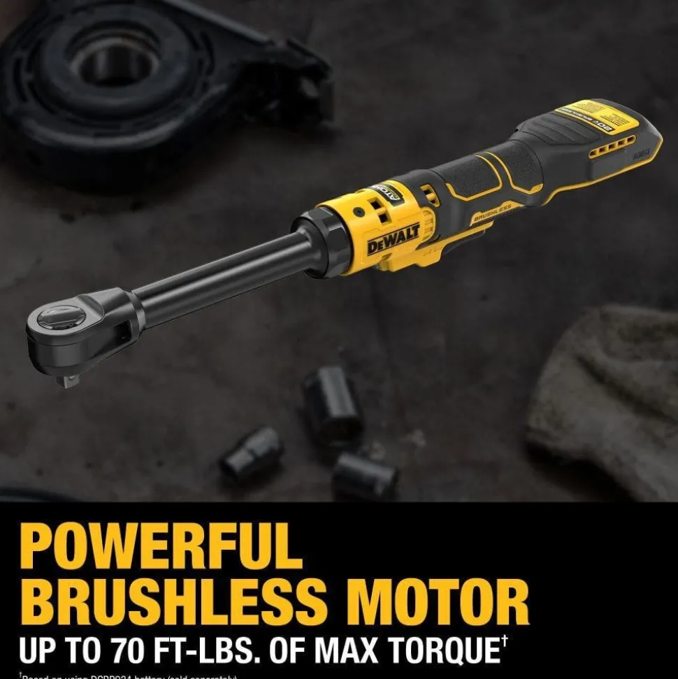 DeWalt 20V MAX* ATOMIC™ Brushless Cordless 3/8" Extended Reach Ratchet (Tool Only) DCF513EB