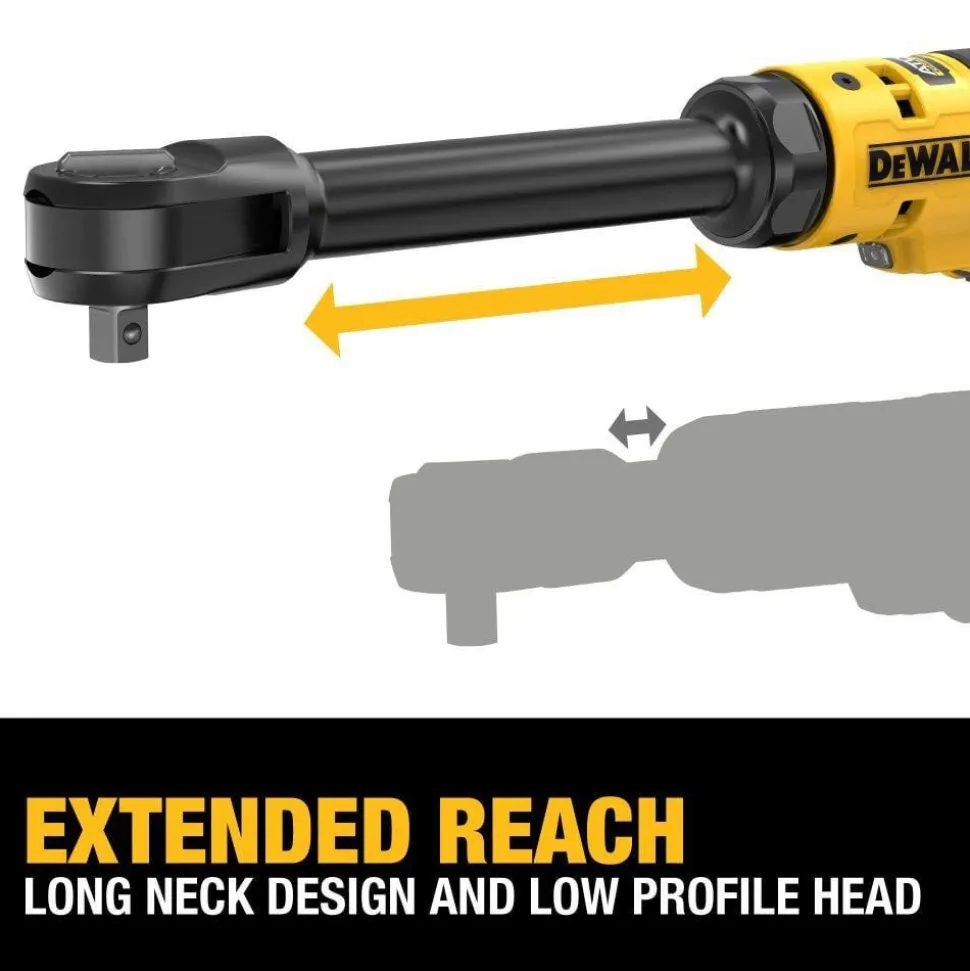 DeWalt 20V MAX* ATOMIC™ Brushless Cordless 3/8" Extended Reach Ratchet (Tool Only) DCF513EB