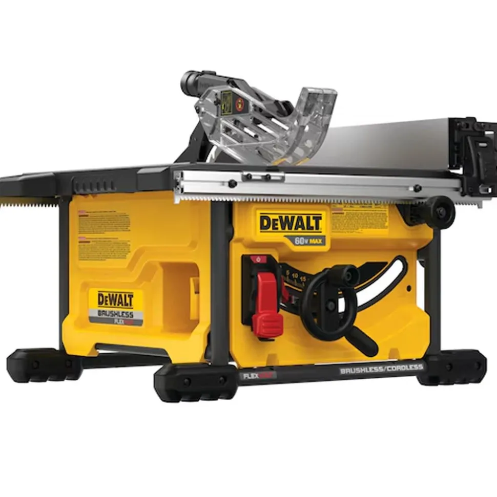 DeWalt 60V MAX* Brushless Cordless 12" Double-Bevel Sliding Miter Saw With Table Saw DW-DCS781X1-DW-DCS7485B
