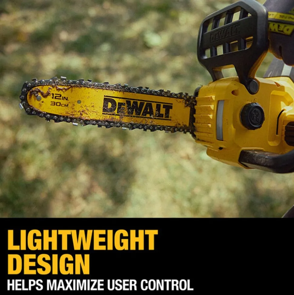 DeWalt 20V MAX Compact 12" Brushless Cordless Chainsaw Kit DCCS621P1
