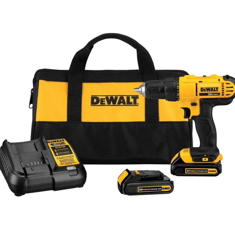 DeWalt 20V MAX Compact Drill/Driver Kit DCD771C2