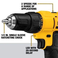 DeWalt 20V MAX Compact Drill/Driver Kit DCD771C2