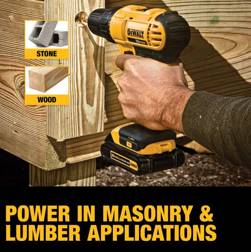 DeWalt 20V MAX Compact Drill/Driver Kit DCD771C2