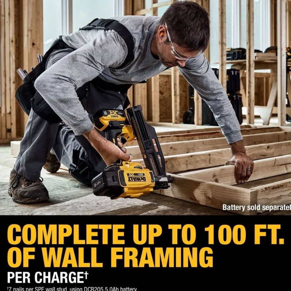 DeWalt 20V MAX XR Brushless Cordless 21 Degree Plastic Collated Framing Nailer (Tool Only) DCN920B
