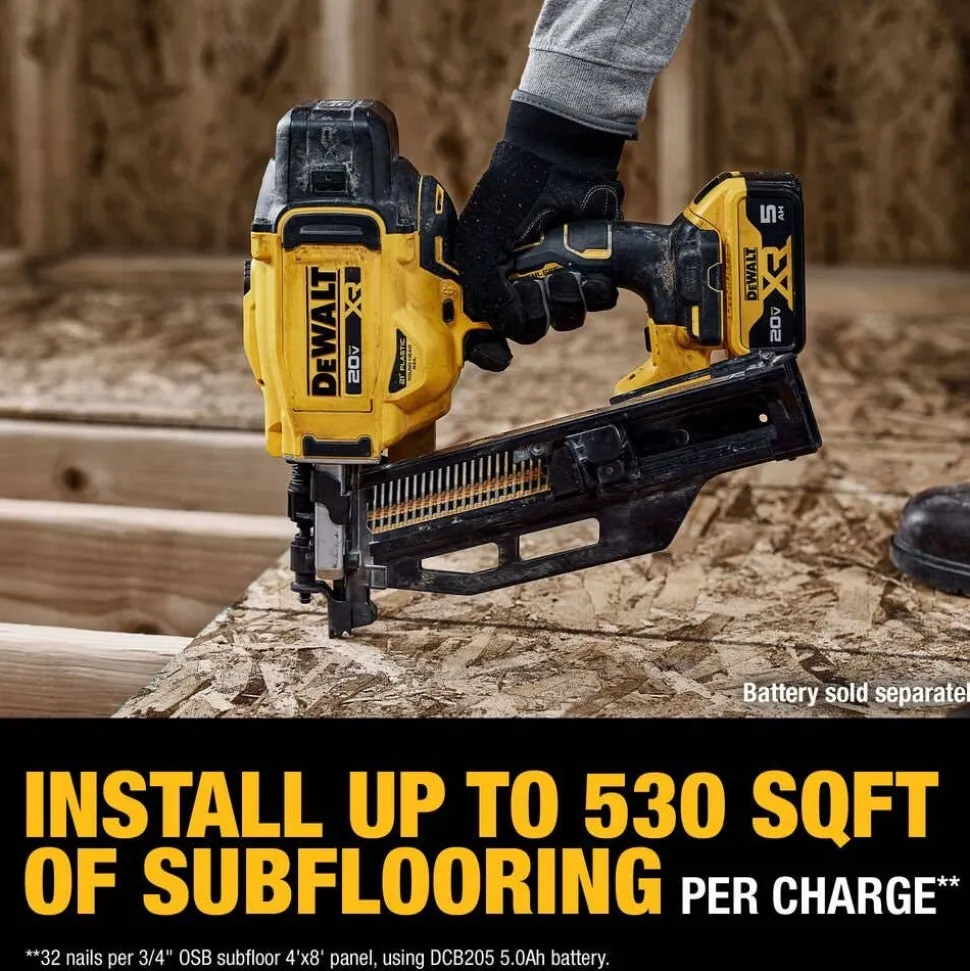 DeWalt 20V MAX XR Brushless Cordless 21 Degree Plastic Collated Framing Nailer (Tool Only) DCN920B