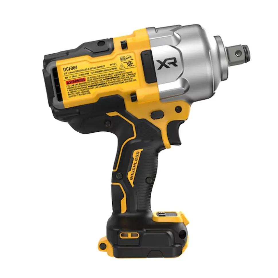 DeWalt 20V MAX XR Brushless Cordless 3/4" High Torque Impact Wrench with Hog Ring Anvil (Tool Only) DCF964B