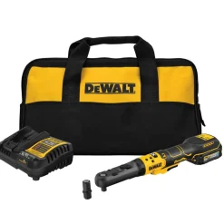 DeWalt 20V MAX* XR Brushless Cordless 3/8" & 1/2" Sealed Head Ratchet With Dewalt Powerstack DCF510GE1