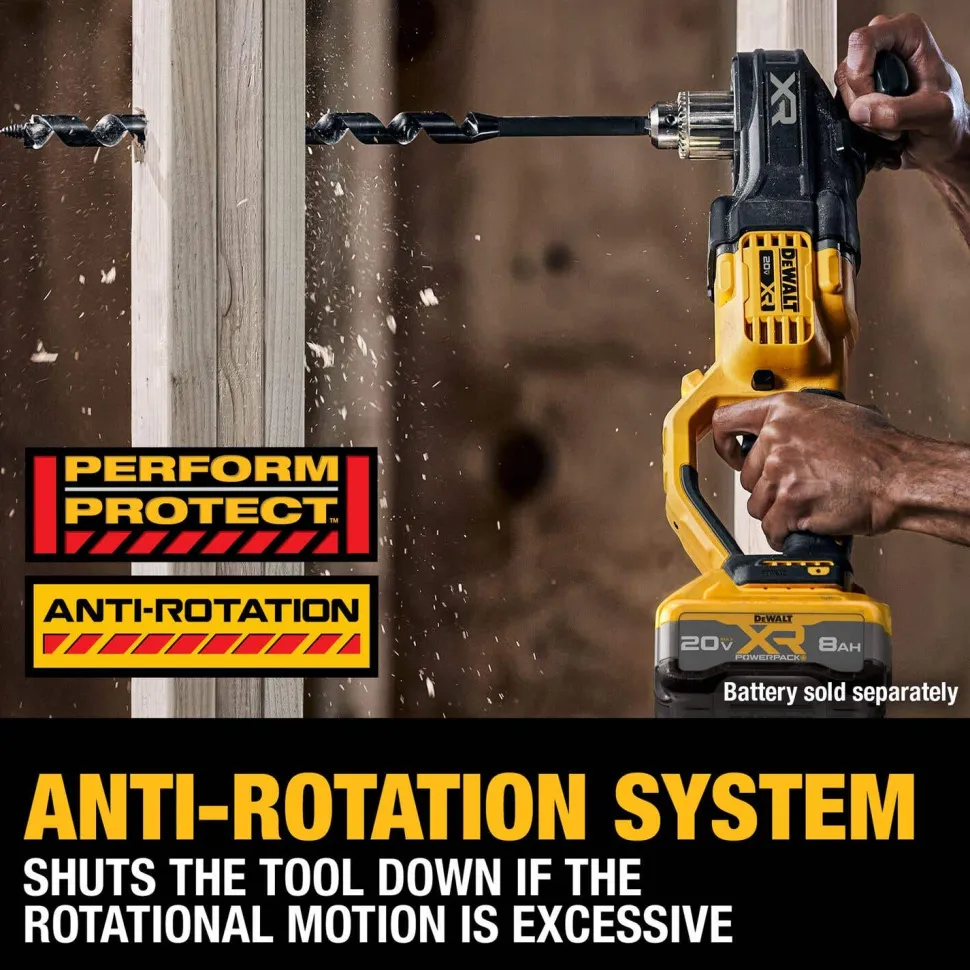 DeWalt 20V MAX XR Brushless Cordless 1/2" Compact Stud & Joist Drill (Tool Only) DCD446B