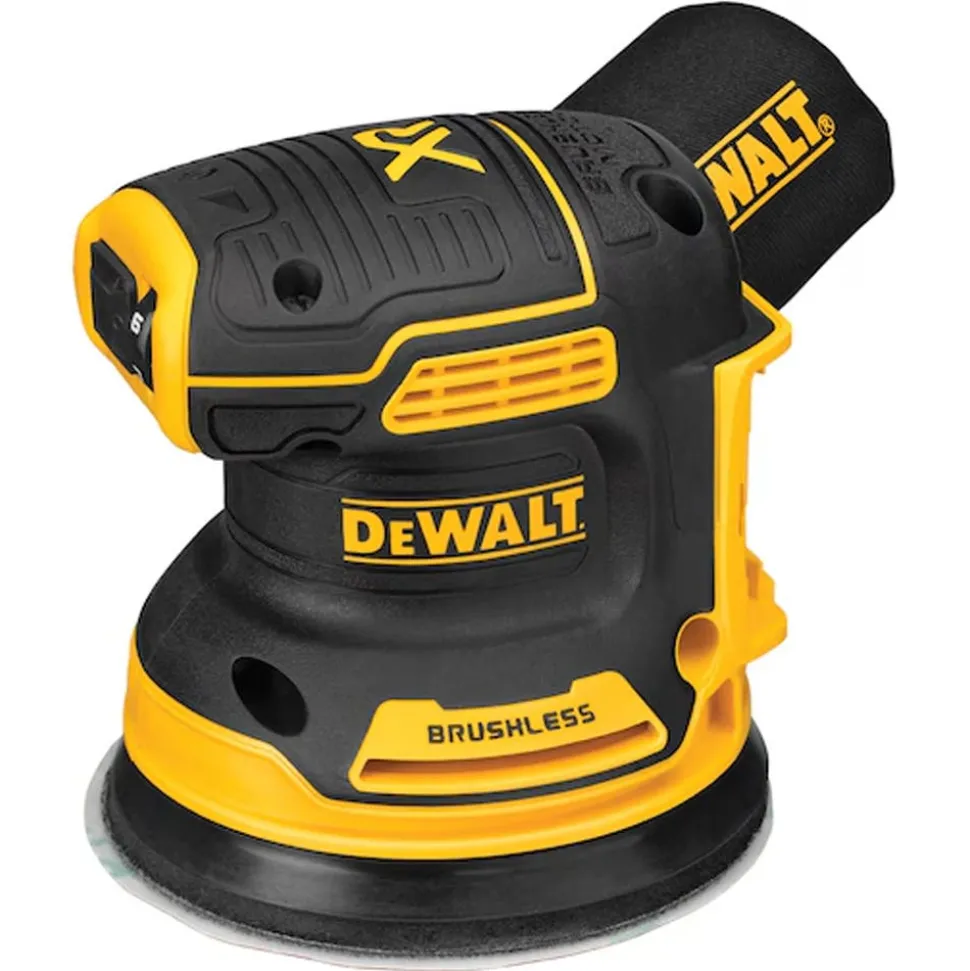 DeWalt 20V MAX XR Brushless Random Orbital Sander With POWERSTACK 20V MAX Battery and Charger Kit DW-DCBP034C-DW-DCW210B