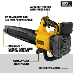 DeWalt 20V MAX* XR Brushless Cordless Handheld Blower (Tool Only) DCBL722B