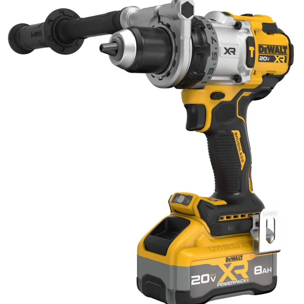DeWalt 20V MAX* XR Brushless Cordless 1/2" Hammer Drill Kit DCD1007WW1