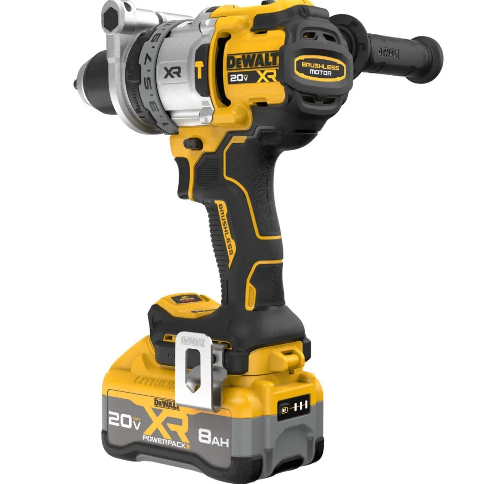 DeWalt 20V MAX* XR Brushless Cordless 1/2" Hammer Drill Kit DCD1007WW1