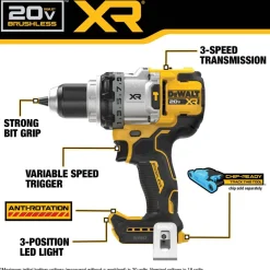 DeWalt 20V MAX* XR Brushless Cordless 1/2