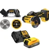 DeWalt 20V MAX XR Cut Off Tool 3" Brushless Cordless With POWERSTACK 20V MAX Compact Battery Charger Starter Kit DW-DCBP034C-DW-DCS438B