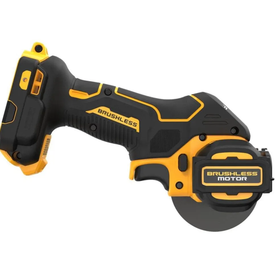 DeWalt 20V MAX XR Cut Off Tool 3" Brushless Cordless With POWERSTACK 20V MAX Compact Battery Charger Starter Kit DW-DCBP034C-DW-DCS438B