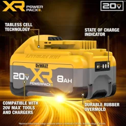 DeWalt 20V MAX* XR POWERPACK 8.0Ah Battery 2-Pack DCB2108-2