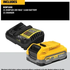 DeWalt 20V MAX* XR POWERSTACK 3.5Ah Battery Kit DCBP320C