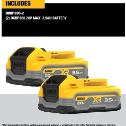 DeWalt 20V MAX* XR POWERSTACK 3.5Ah Battery Kit DCBP320-2