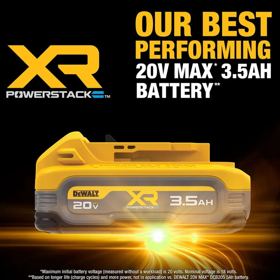 DeWalt 20V MAX* XR POWERSTACK 3.5Ah Battery Kit DCBP320-2