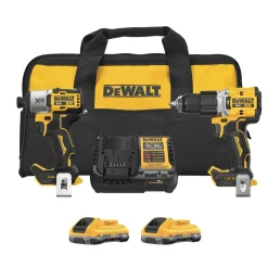 DeWalt 20V MAX*XR® 2-Tool Hammer Drill/Impact Combo Kit with POWERPACK ™ Batteries DCK250QQ2