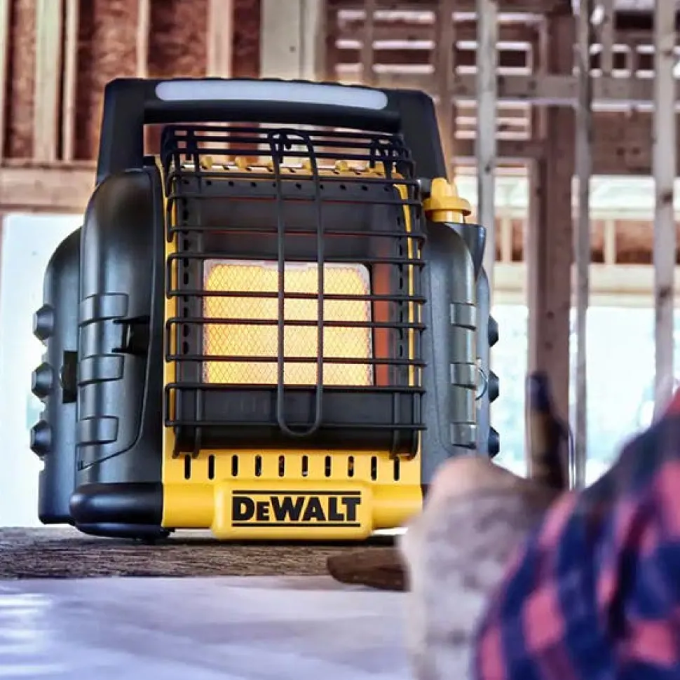 DeWalt 20V Propane Radiant Heater USB Charger & Light 12,000 BTUs DXH12B