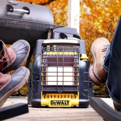 DeWalt 20V Propane Radiant Heater USB Charger & Light 12,000 BTUs DXH12B