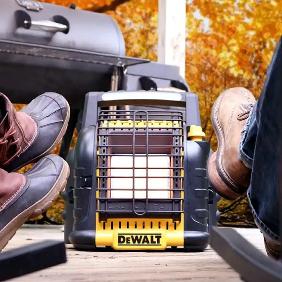 DeWalt 20V Propane Radiant Heater USB Charger & Light 12,000 BTUs DXH12B