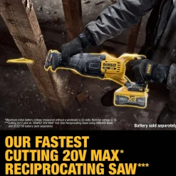 DeWalt 20V XR Lithium-Ion Cordless Reciprocating Saw Kit with 8.0 Ah Battery and Charger DCS384WW1