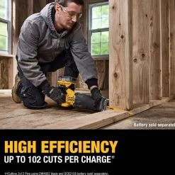 DeWalt 20V XR Lithium-Ion Cordless Reciprocating Saw Kit with 8.0 Ah Battery and Charger DCS384WW1