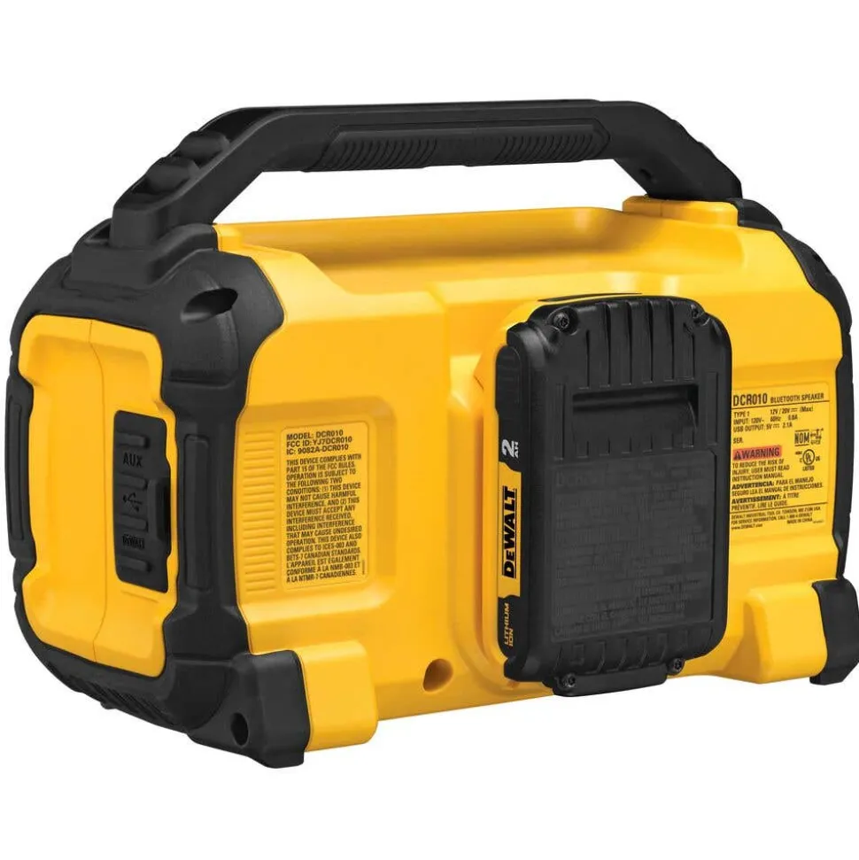 DeWalt 12V/20V MAX Jobsite Bluetooth Speaker DCR010