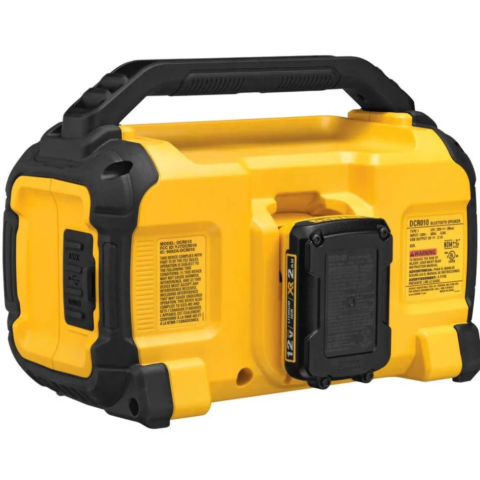 DeWalt 12V/20V MAX Jobsite Bluetooth Speaker DCR010