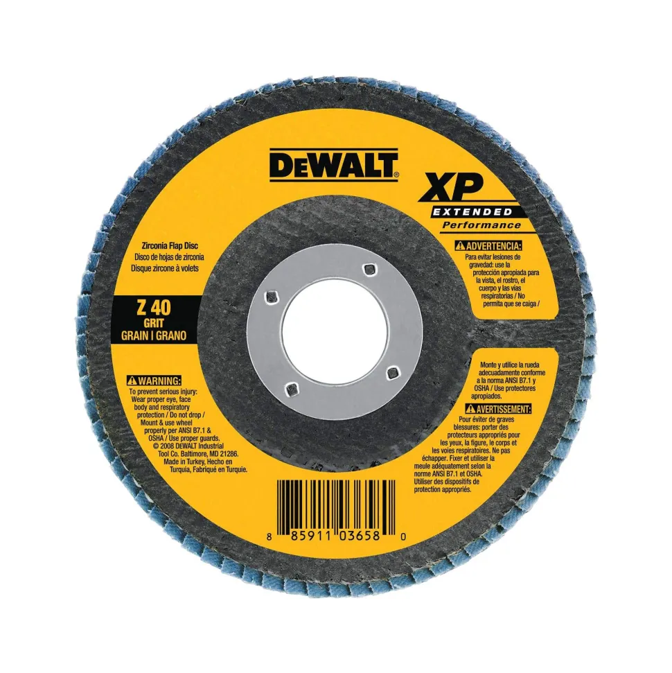 DeWalt XP 4-1/2" x 7/8" Flap Disc Ceramic 60 Grit DW8251