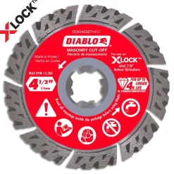 Diablo 4-1/2 in. Diamond Segmented Turbo Masonry Cut-Off with X-LOCK arbor DDX045SET101C