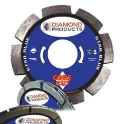 Diamond Products 5" x .250" x 7/8" Star Blue Tuck Pointing Sandwich Blade 07916