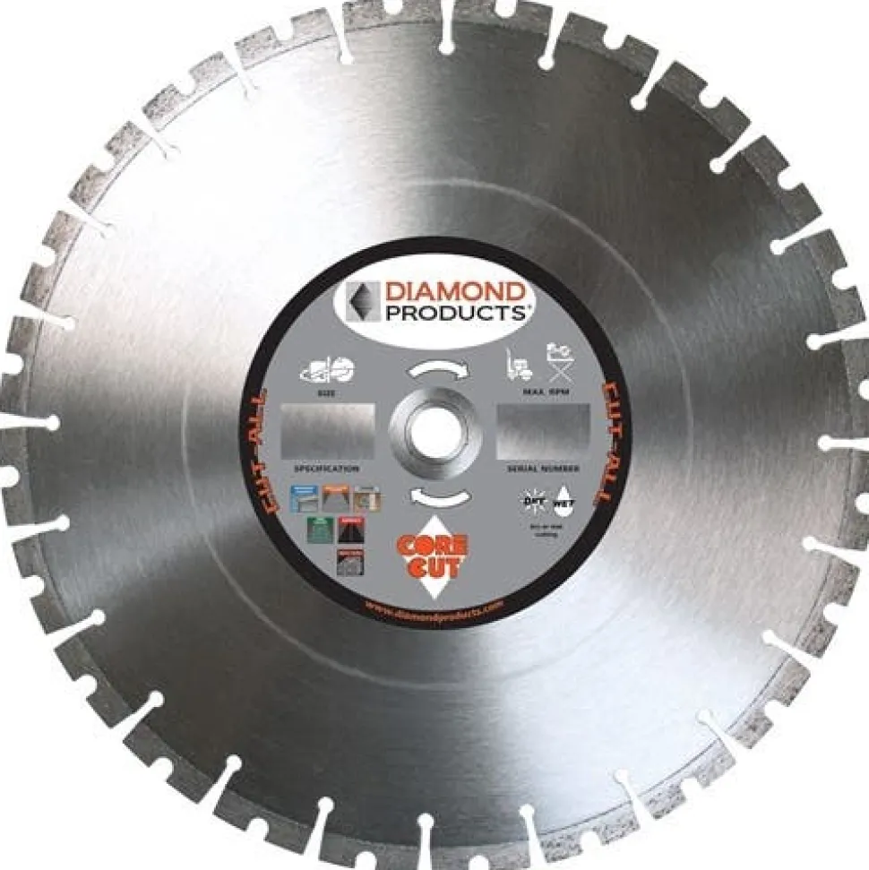 Diamond Products 18" x .125" Cut-All Multi-Purpose High Speed Blade H8CA Concrete 1" Arbor 86709