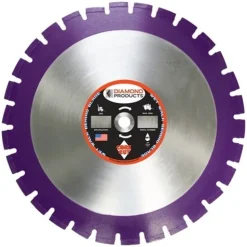 Diamond Products 20" x 140'' x 1" Imperial Purple Asphalt Wet Blade 36823