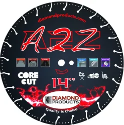 Diamond Products A2Z 16" X .125" X 1" VACUUM BOND BLADE 21576